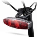 Baglygtholder til elcykel og e-bike Montering på sadelrails Justerbar vinkel ABS plast 8 x 5,5 cm Sort Til elcykler og cykler 4