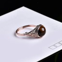 Bague avec cristal naturel 6