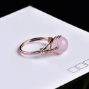 Bague avec cristal naturel 9