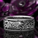 Bague avec loup D2159 3