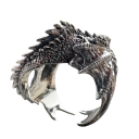 Bague de dragon gothique pour homme Taille ajustable Matériau en alliage Style gothique Pour homme Accessoire élégant pour un usage quotidien 2