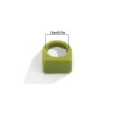 Bague élégante pour femme largeur 1,8 cm forme carrée bords larges bague moderne élégante accessoire tendance 11