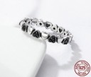Bague en argent pour femme 2 cœurs 5