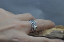 Bague en argent pour femme taille ajustable - ORNEMENT 3