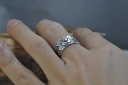 Bague en argent pour femme taille ajustable - ORNEMENT 5