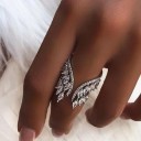 Bague femme ailes d'ange D1172 1