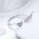 Bague femme ailes d'ange D1601 4
