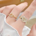 Bague femme avec cœur D1694 2