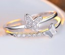 Bague femme avec des papillons D3006 1