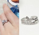 Bague femme avec des papillons D3006 4