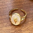 Bague femme avec fleur D1962 4