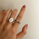 Bague femme avec fleur D1962 2