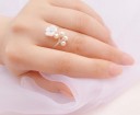 Bague femme avec fleur D2012 1