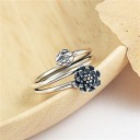 Bague femme avec fleur D2228 5