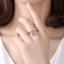 Bague femme avec flocon de neige 2