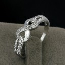 Bague femme avec l'infini D1918 1