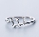 Bague femme avec le signe du zodiaque 6