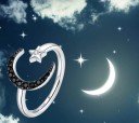 Bague femme avec lune D1791 2