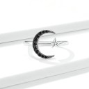 Bague femme avec lune D1791 3