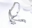 Bague femme avec lune D1960 2