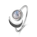 Bague femme avec lune D1967 1
