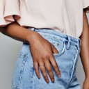 Bague femme avec lune D2054 4