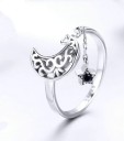 Bague femme avec lune 2