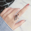 Bague femme avec paon 4