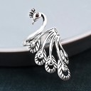 Bague femme avec paon 5