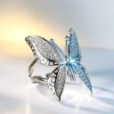 Bague femme avec papillon 5