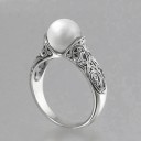 Bague femme avec perle D2970 7