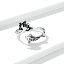 Bague femme avec poisson 6