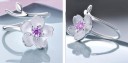 Bague femme avec taille ajustable 7