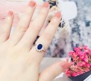 Bague femme avec zircon D872 2