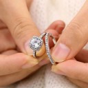 Bague femme avec zircon D875 2