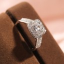 Bague femme avec zircon D877 2