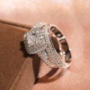 Bague femme avec zircon D877 1