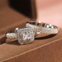 Bague femme avec zircon D877 2