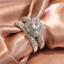 Bague femme avec zircon D877 4