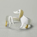 Bague femme chien D2876 1