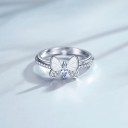 Bague femme papillon 2 pcs 2