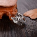 Bague femme plume 2