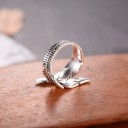 Bague femme plume 5