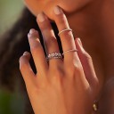 Bague florale pour femmes 2