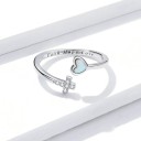 Bague pour femme avec cœur D1853 4