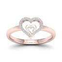 Bague pour femme avec cœur D2770 6