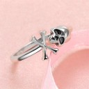 Bague pour femme avec crâne 2