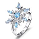 Bague pour femme avec flocon de neige D2261 1