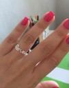 Bague pour femme avec inscription D1592 3