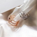 Bague pour femme avec la lettre V 2